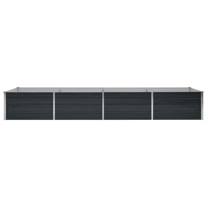 Arriate De Acero Galvanizado Gris Antracita 320x80x45 Cm_3