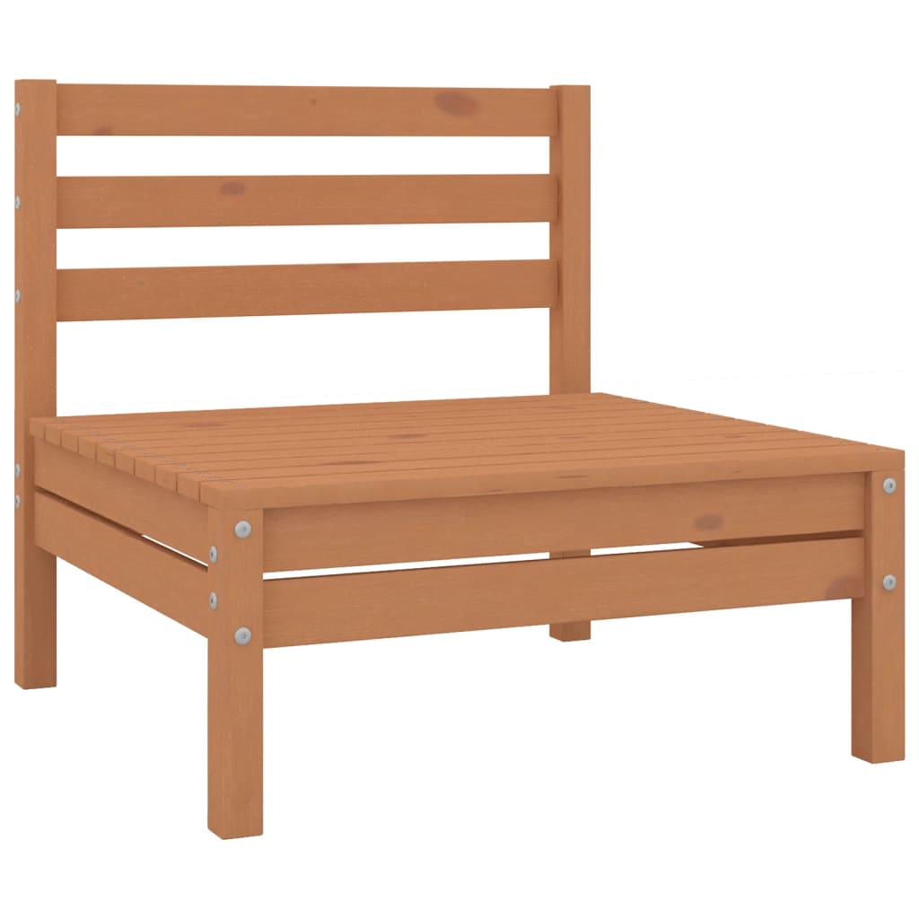Juego Muebles De Jardín 5 Pzas Madera Maciza Pino Marrón Miel / Vetonek_0