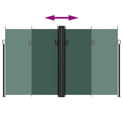 Vidaxl Toldo Lateral Retráctil Verde Oscuro 200x1200 Cm_4