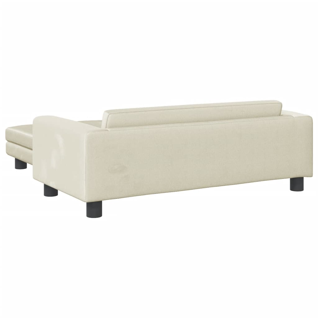 Cama Para Perros Con Extensión Terciopelo Crema 100x50x30 Cm / Vetonek_0