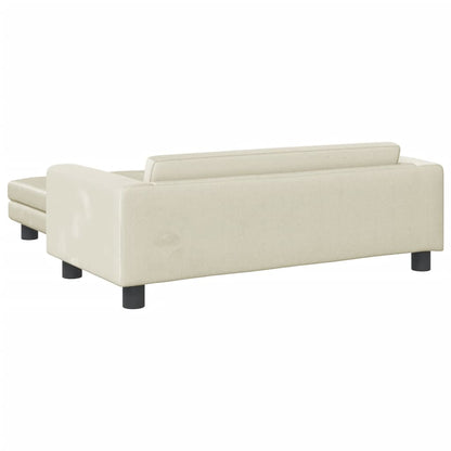 Cama Para Perros Con Extensión Terciopelo Crema 100x50x30 Cm / Vetonek_0