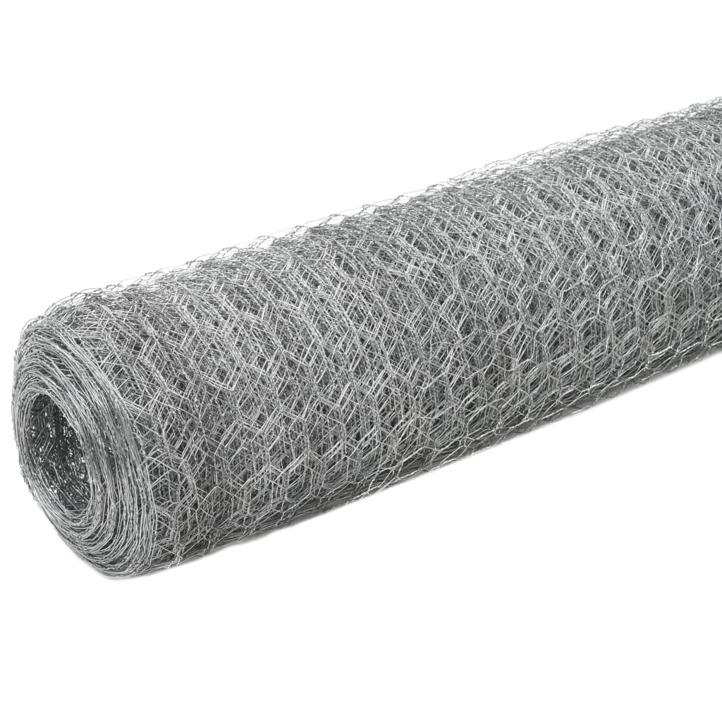 Alambrada De Gallinero Acero Galvanizado Plateado 25x1,5m / Vetonek_2