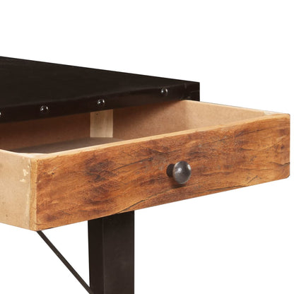 Mesa Consola De Madera Maciza Reciclada 118x35x76 Cm_4