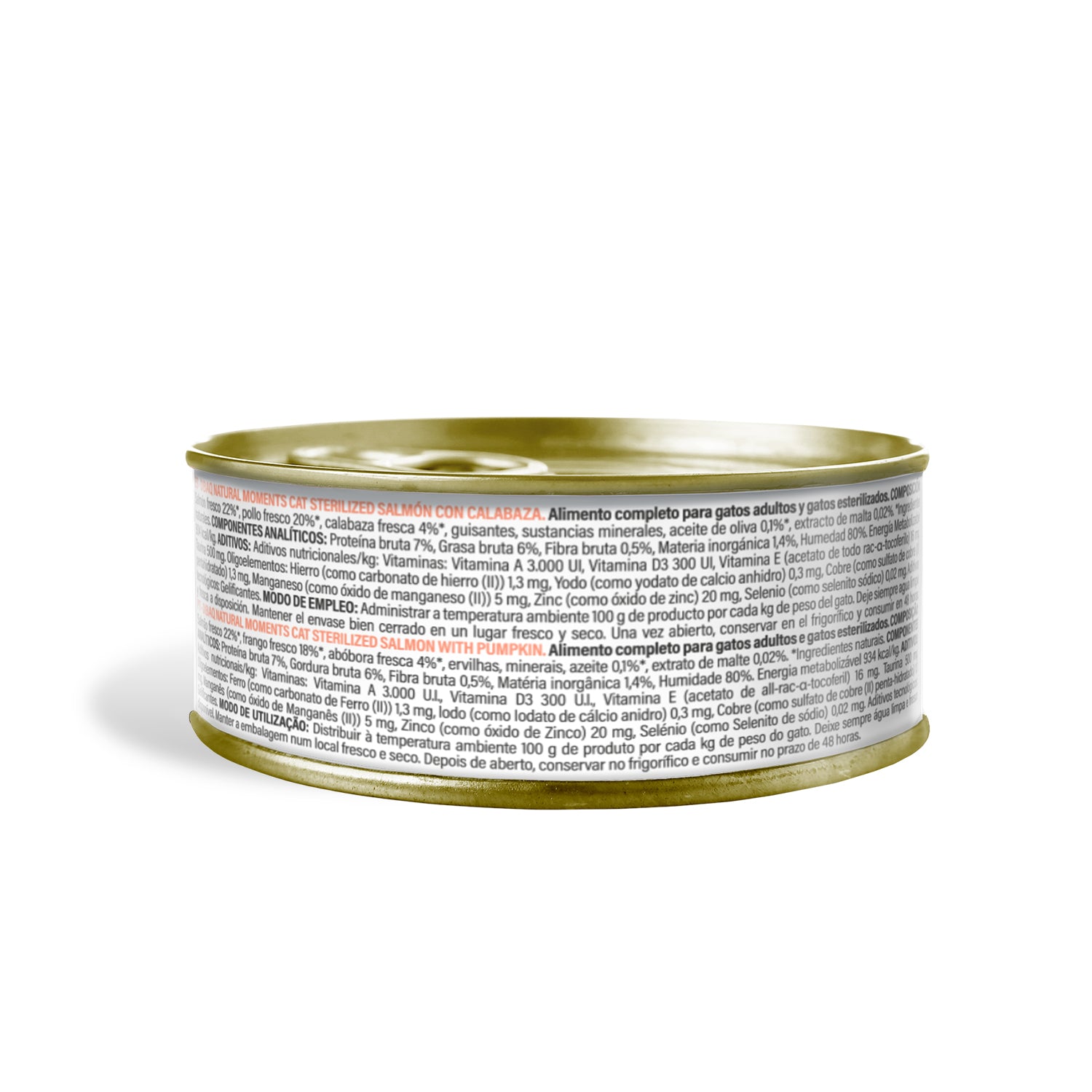 Dibaq Natural Moments 5 Star Esterilizados Salmón Con Calabaza, 12 Latas X 70gr_5