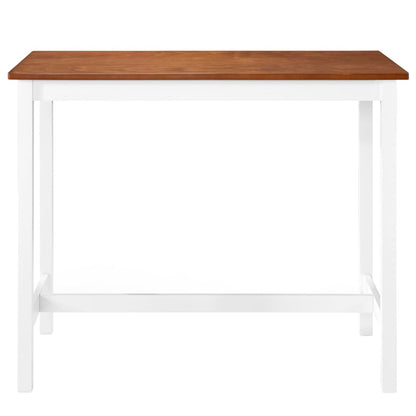 Mesa De Bar Madera Maciza 108x60x91 Cm_0