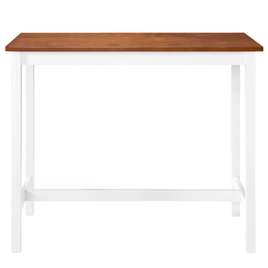 Mesa De Bar Madera Maciza 108x60x91 Cm_0