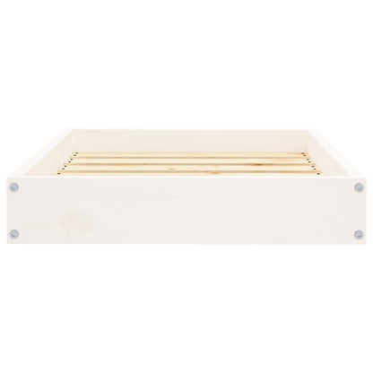Vidaxl Cama Para Perros Madera Maciza De Pino Blanco 61,5x49x9 Cm_3