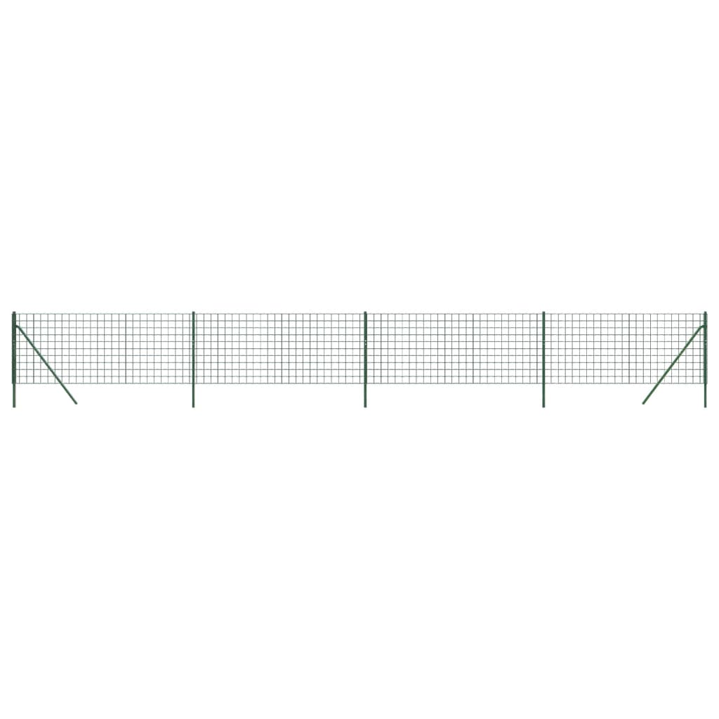 Cerca De Alambre De Acero Galvanizado Verde 1x10 M / Vetonek_0