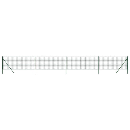 Cerca De Alambre De Acero Galvanizado Verde 1x10 M / Vetonek_0