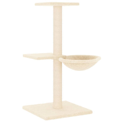 Vidaxl Rascador Para Gatos Con Postes De Sisal Color Crema 72 Cm_0