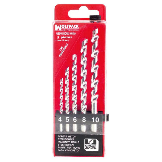 Estuche Brocas Widia Profesional Wolfpack  5 Piezas_0