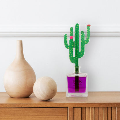 Ambientador Difusor Cactus Lavanda Deco Diffuser SYS Aromas 90 ml | Aroma Floral y Agreste | Relajante_1