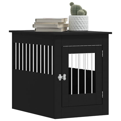 Jaula Para Perros Madera De Ingeniería Negro 55x80x68 Cm_3