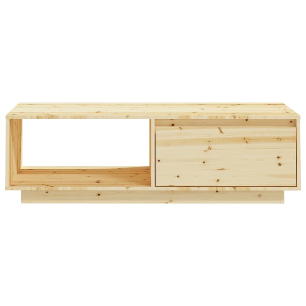 Mesa De Centro De Madera Maciza De Abeto 110x50x33,5 Cm_3