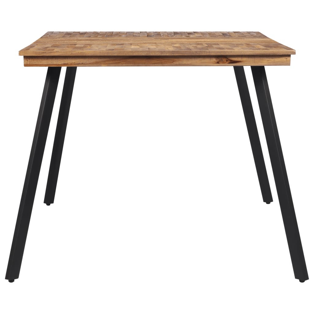 Mesa De Comedor Madera Maciza De Teca 169x98,5x76 Cm_1