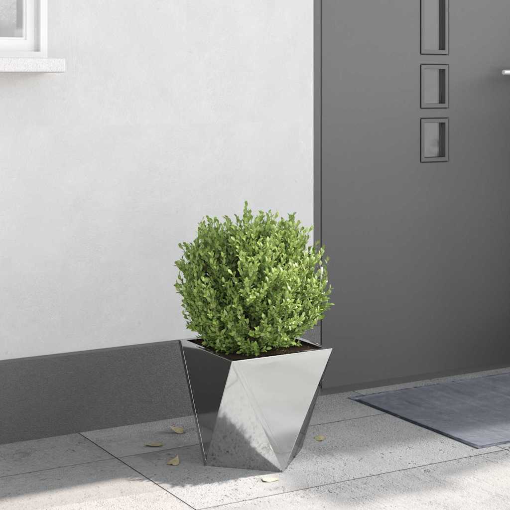 Jardinera Plateado 30 X 30 X 30 Cm Acero Galvanizado_3