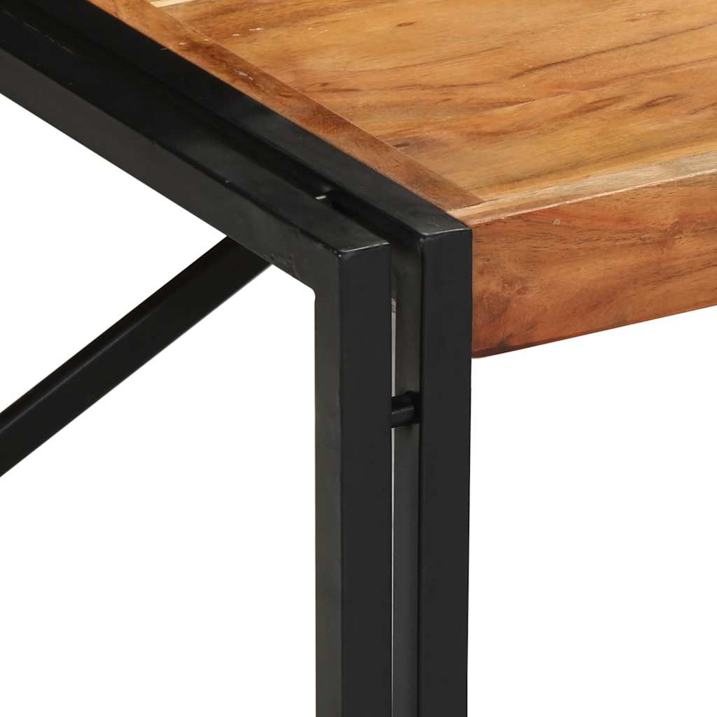 Mesa De Centro 100x100x35 Cm Madera Maciza Acacia_3