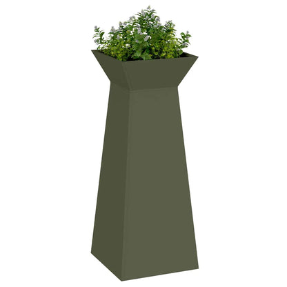 Maceta Pilar 2 Pcs Oliva 40 X 40 X 100 Cm_2