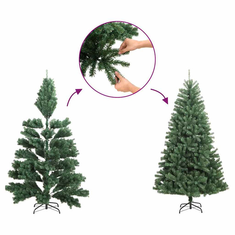 Vidaxl Árbol De Navidad Delgado Blanco 180 Cm_5