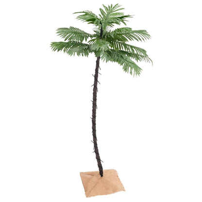 Vidaxl Palmera Artificial Con 96 Led Blanco Cálido 180 Cm_1