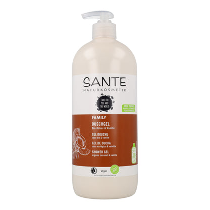 Gel de ducha BIO de coco y vainilla Sante 950 ml