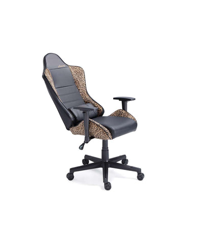 Sillón Gamer Giratorio Y Reclinable Jordan Tapizado En Símil Piel Negro/leopardo, 123-133 Cm(alto)70 Cm(ancho)70 Cm(largo)_4