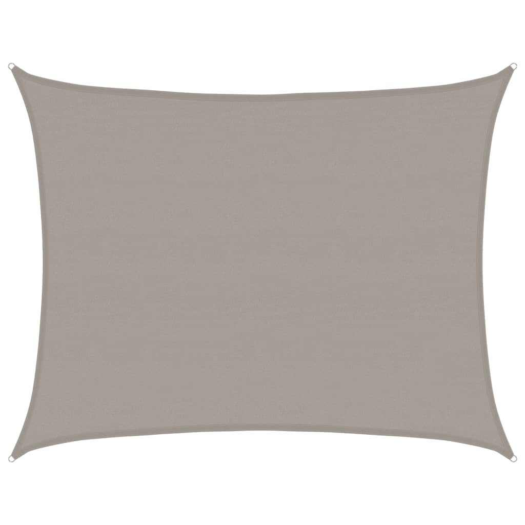 Toldo De Vela Rectangular Hdpe Gris Claro 160 G/m² 6x8 M_0