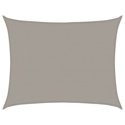 Toldo De Vela Rectangular Hdpe Gris Claro 160 G/m² 6x8 M_0
