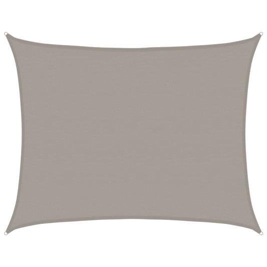 Toldo De Vela Rectangular Hdpe Gris Claro 160 G/m² 6x8 M_0