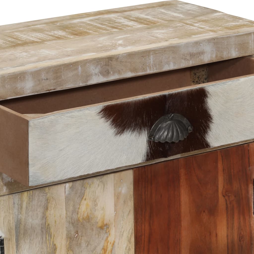 Aparador De Madera Maciza De Mango 60x30x75 Cm_2