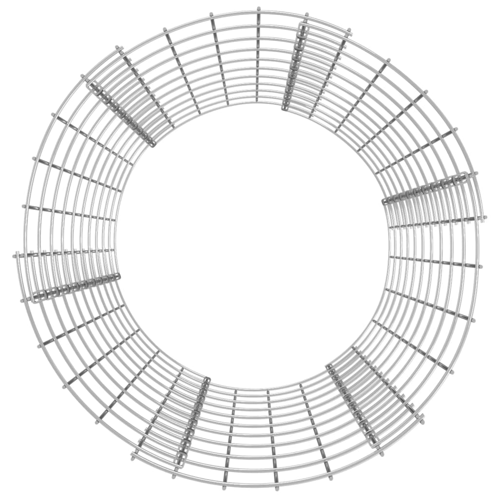 Poste Circular De Gaviones Acero Galvanizado Ø50x100 Cm / Vetonek_5