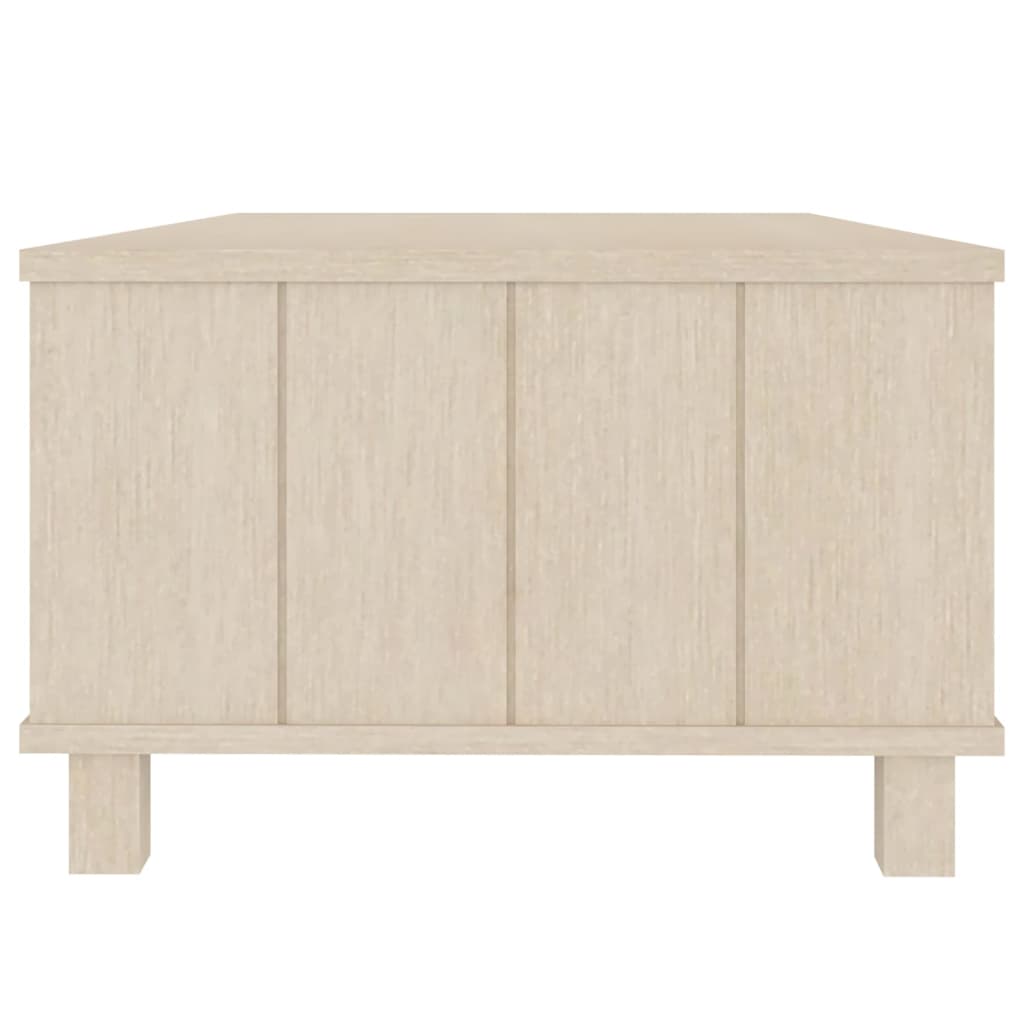 Mesa De Centro Hamar Madera Maciza Pino Marrón Miel 100x55x35cm_4