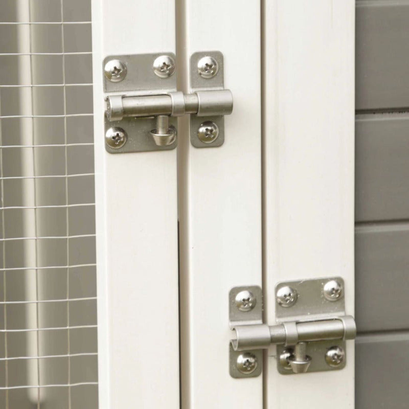 Kerbl Conejera Eco Samy Plástico Gris Y Blanco 116x57x82 Cm_5