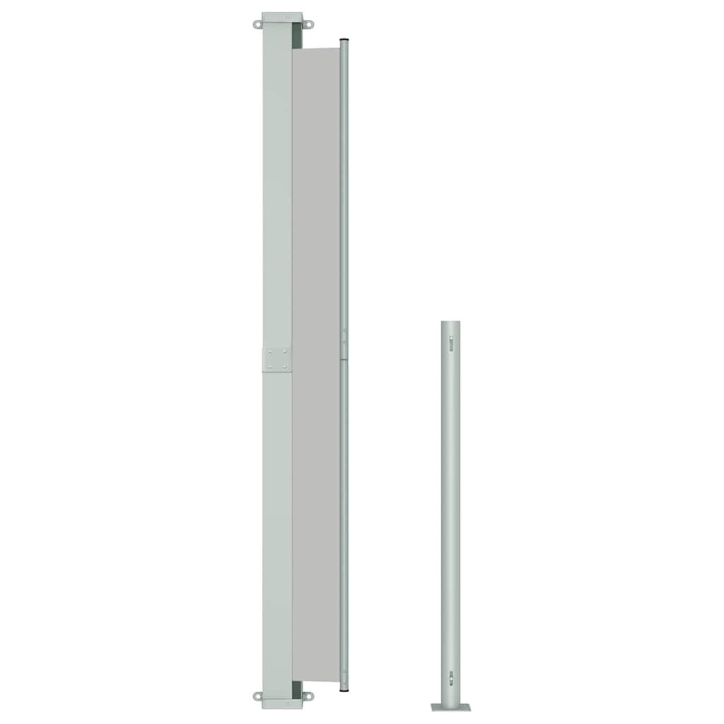 Vidaxl Toldo Lateral Retráctil Para Patio Gris 220x500 Cm_4