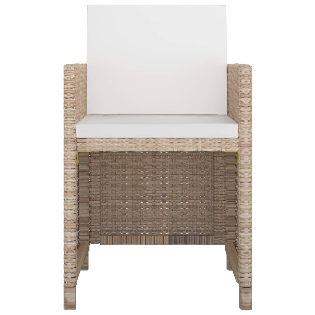 Vidaxl Set Comedor De Jardín 13 Piezas Y Cojines Ratán Sintético Beige_3