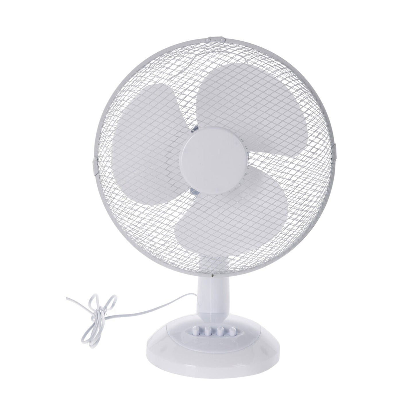 Well Home Ventilador De Mesa Blanco De 34x21x50cm Con Cabezal Ajustable Y Oscilante Horizontalmente - 3 Velocidades_0