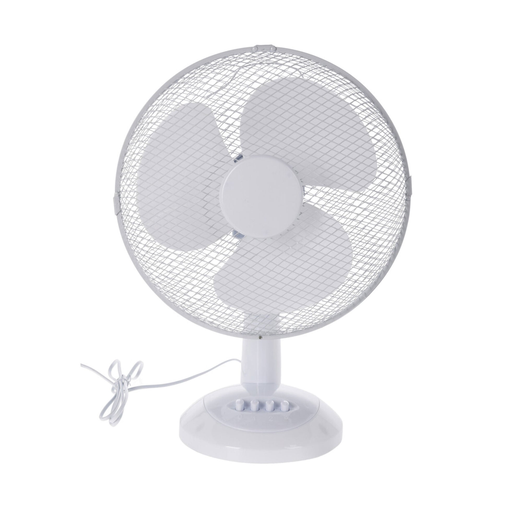 Well Home Ventilador De Mesa Blanco De 34x21x50cm Con Cabezal Ajustable Y Oscilante Horizontalmente - 3 Velocidades_0