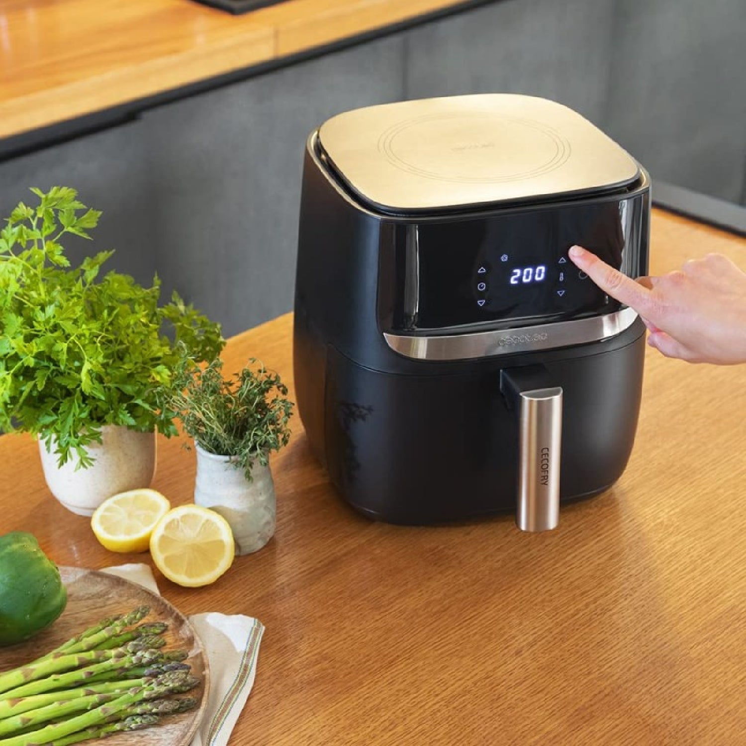 Freidora Sin Aceite 5,5 L De Aire Caliente Con Báscula Cecofry Advance Precision X. 1700 W, Dietética, Táctil, Temporizador, Temperatura Regulable,_1