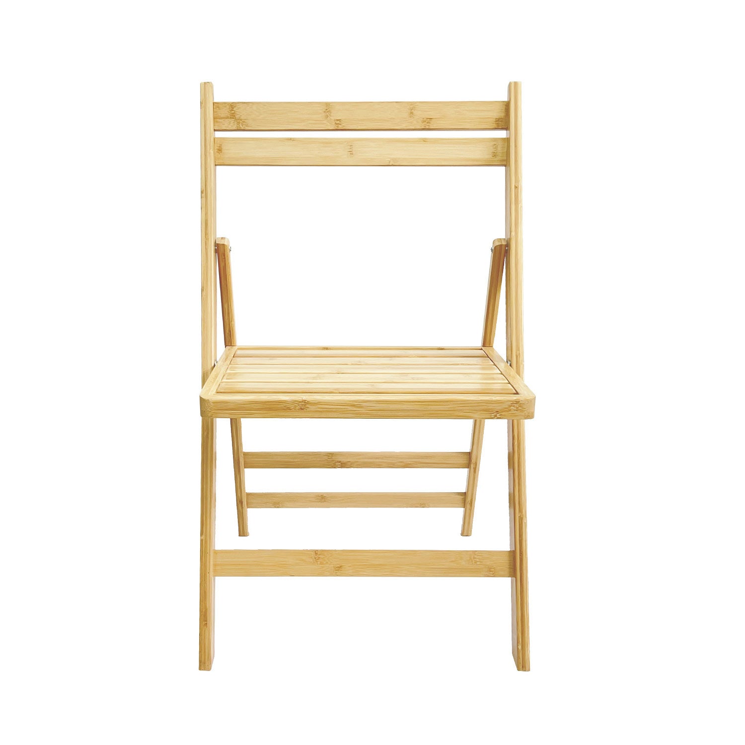 Silla Plegable De Madera De Bambú 42.5x47.5x79cm O91_1