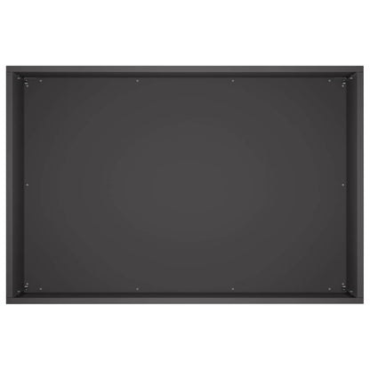 Macetero De Jardín Negro 50 X 40 X 40 Cm Acero Laminado En Frío_3
