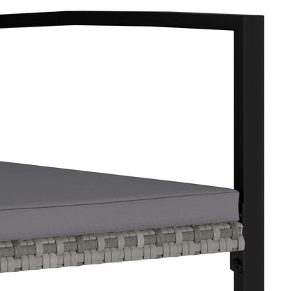Vidaxl Sillas De Comedor De Jardín 4 Unidades Ratán Sintético Gris_3