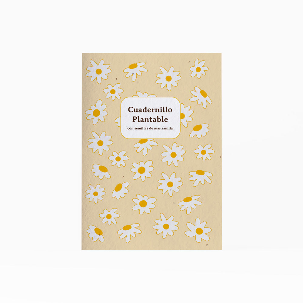 Cuaderno Plantable A5 Con Semillas De Manzanilla | Escribe, Planta Y Hazlo Florecer | Detalle Original_0