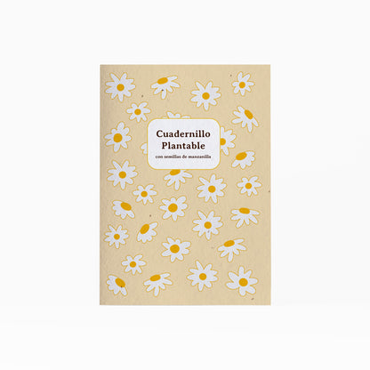 Cuaderno Plantable A5 Con Semillas De Manzanilla | Escribe, Planta Y Hazlo Florecer | Detalle Original_0