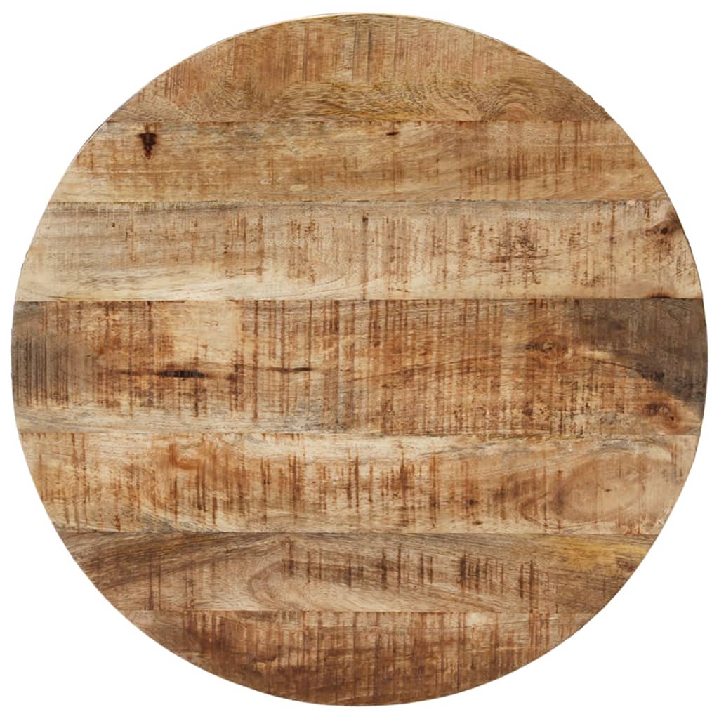 Mesa De Centro Madera De Mango Rugosa Ø68_1