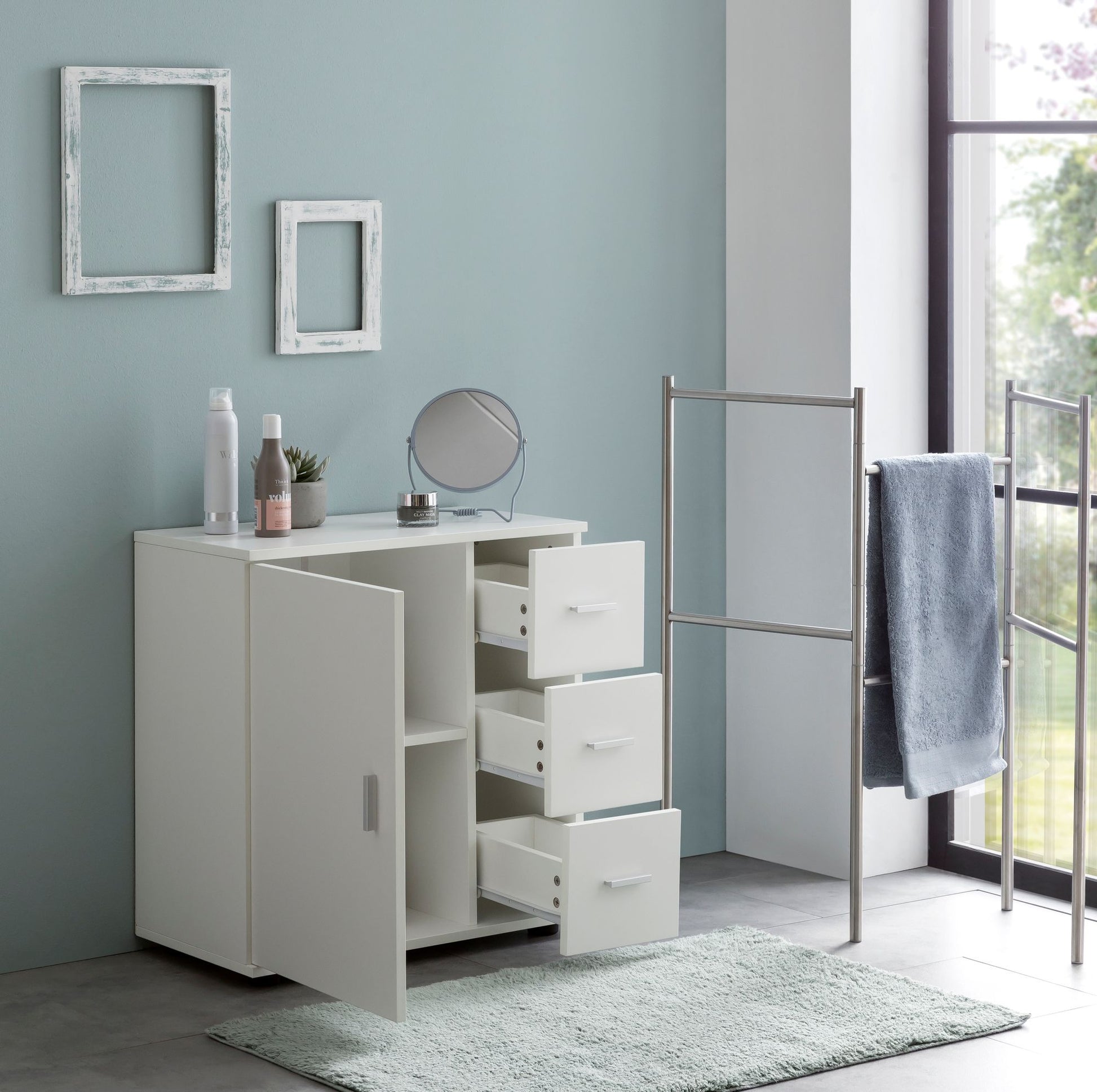 Mueble De Baño Simple Y Elegante Modelo Wl5.877_4