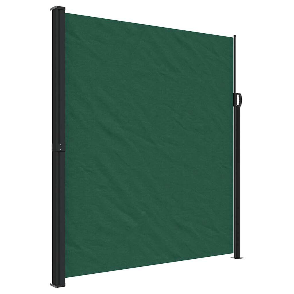 Vidaxl Toldo Lateral Retráctil Verde Oscuro 220x500 Cm_0