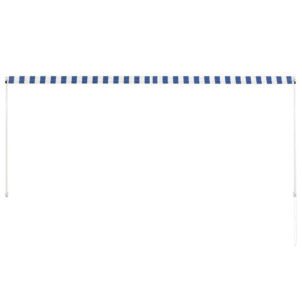 Toldo Retráctil 300x150 Cm Azul Y Blanco_4