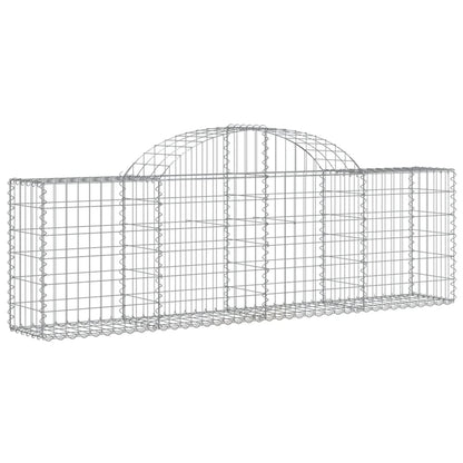 Cestas De Gaviones 14 Uds Forma De Arco Hierro 200x30x60/80 Cm_2