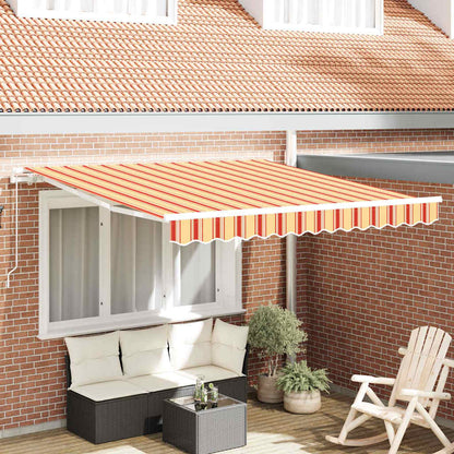 Toldo Retráctil Amarillo Y Naranja 300 X 250 Cm_1