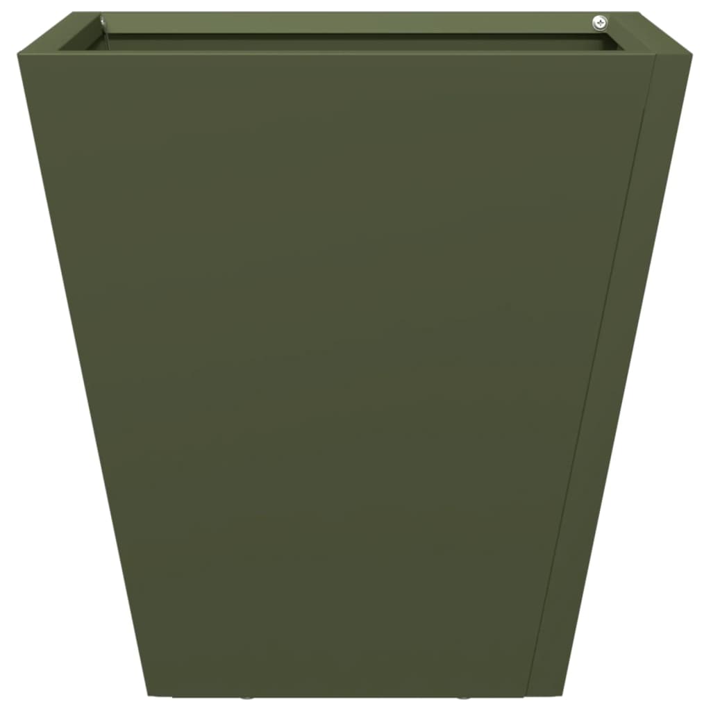 Jardinera Hexagonal Acero Verde Oliva 30x30x30 Cm_3